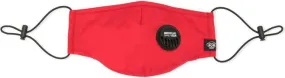 Mostly Heard Rarely Seen Mondkapje met logopatch Rood